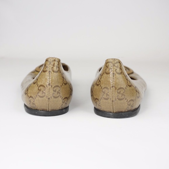 Gucci Patent GG Monogram Flats Size 7.5 - Picture 6 of 9